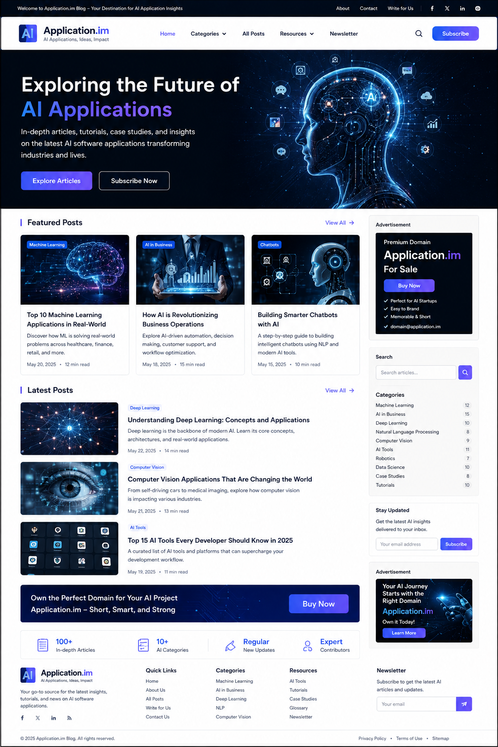 AI applications editorial visual
